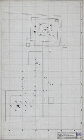 Sambor Prei Kuk - édifice C1, plan d'ensemble: fouilles printemps 1962 (Plan).
