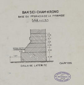 Baksei Chamkrong - pyramide, base (Coupe).