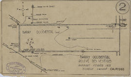 Baray Occidental - localisation des fouilles (Plan).