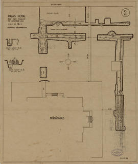 Palais Royal - N des Phimeanakas: fouilles 12/41 (Élévation, Plan).