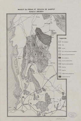 Kampot - massif du Préas et région de Kampot: carte géologique (Plan).