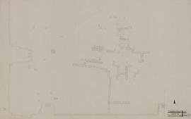 Angkor Vat - 4e enc., G IV/O, pavillon N: fondation en latérite (Plan).