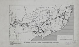 Chine - itinéraires de Xu Xia-ke à travers les provinces du S et SO (Plan).