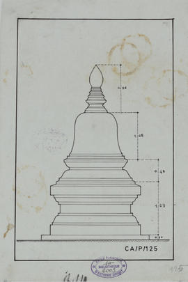 Angkor Vat - stupa, article HM, BEFEO (Élévation).