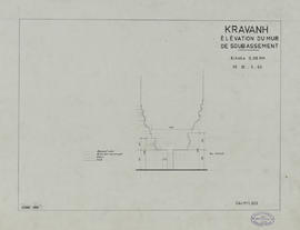 Pr. Kravanh - mur de soubassement (Élévation).