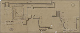 Bantay Samre - ext. 2e enc., face E, moitié N: fouilles (Plan).
