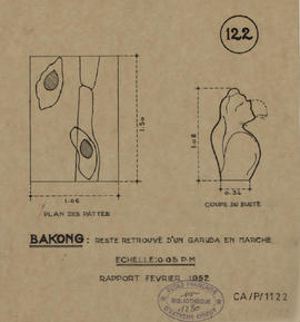 Bakong - restes d'un garuda (Détails).