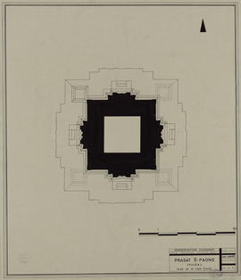 Pr. O Paong - tour centrale: plan du 2e faux étage (Plan).
