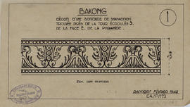 Bakong - 1e enc., moitié E, tour S: décor de snanadroni (Élévation).
