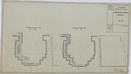 Terrasse du Roi Lépreux - plans aux niveaux haut et bas (Plan).