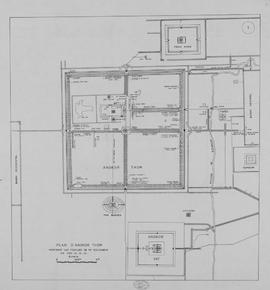 Angkor Thom - localisation fouilles VG 1932 à 1936 (Plan).