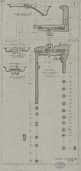 Porte des Morts - fouilles VG (Plan).