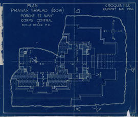 Pr. Sralao - Porche et avant-corps centraux (Plan).