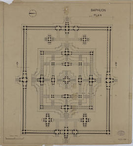 Baphuon - 3e enc., pyramide: plan Glaize (Plan).