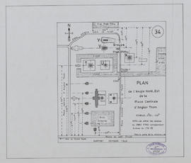 Angkor Thom - quadrant NE: place centrale (Plan).