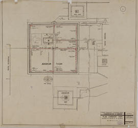 Angkor Thom - localisation fouilles VG 1932 à 1936 (Plan).