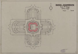 Baksei Chamkrong - tour centrale et 5e gradin (Plan).