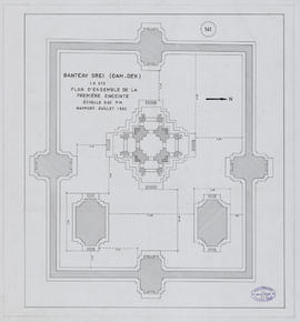 Bantay Srei - 1e enc.: plan d'ensemble (Plan).