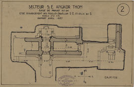 Angkor Thom - Pr. n° 64, SE Angkor Thom, pavillon II/E (Plan).