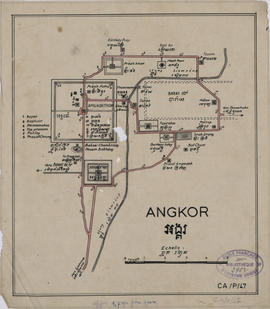 Angkor - plan de site (Plan).