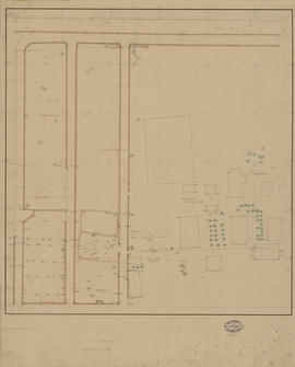 Angkor Vat - 4e enc., partie N, plan d'ensemble: nivellement (Plan).