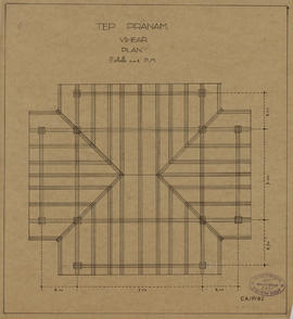 Tep Pranam (Vihear) - charpente (Plan).