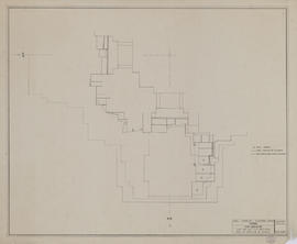 Pimay - 1e enc., tour centrale, angle NO après dépose: plan du ferraillage BA (Plan).