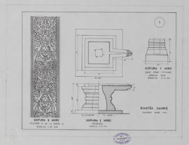 Bantay Samre - G I/N et G II/N: piédestal, poteau, pilastre (Détails).