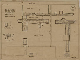 Palais Royal - N des Phimeanakas: fouilles 10/41 (Élévation, Plan).
