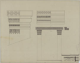 Bayon - 2e enc., gal. des bas-reliefs: pilier et architrave internes (Élévation).